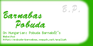 barnabas pobuda business card